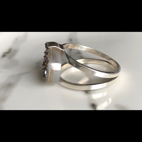 Ring Titanium Aura Druzy & Sterling Silver - Picture 6 of 8